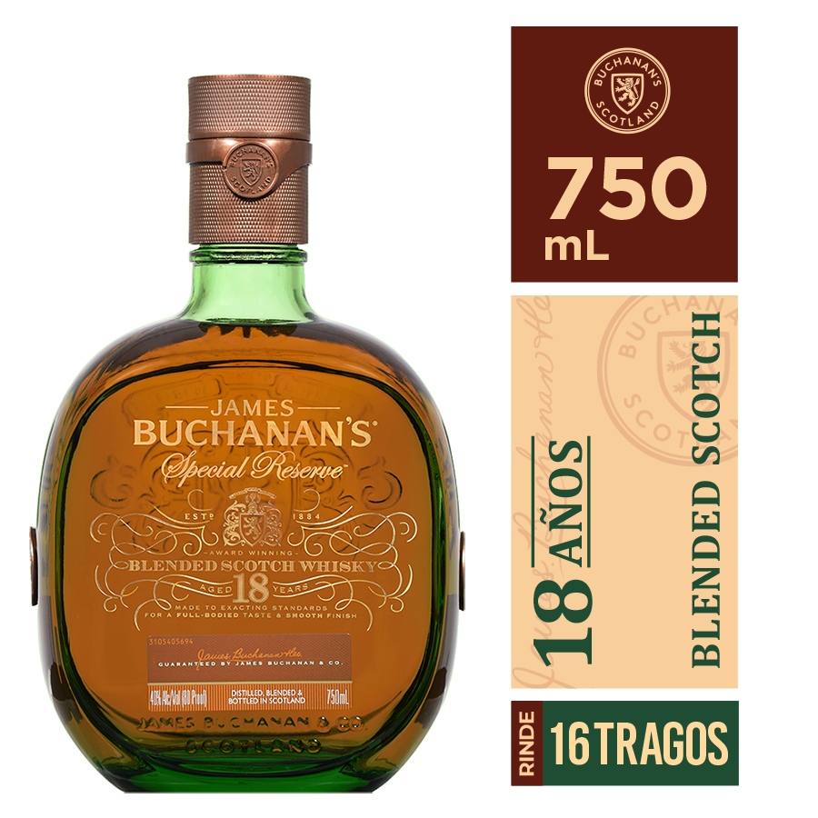 Buchanan’s 18 años 750ml, Vinoteca Guatemala