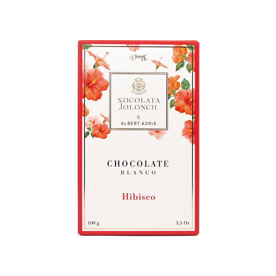 Vicens Chocolate Blanco con Hibisco 100g, Vinoteca Guatemala