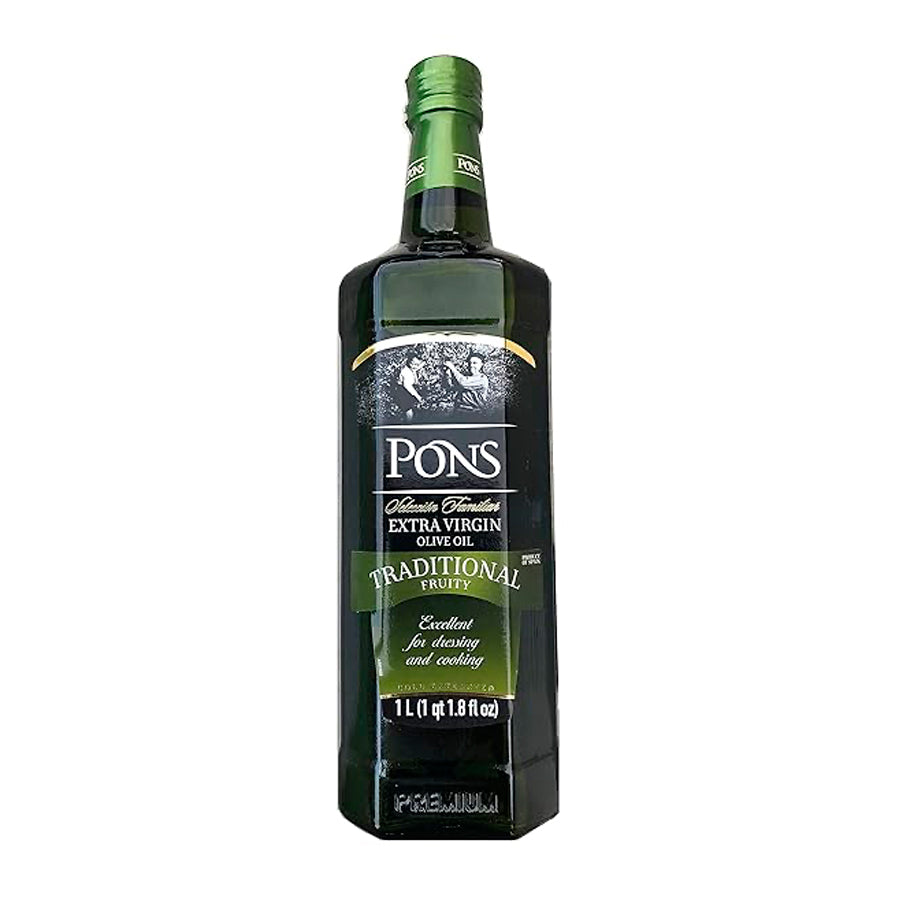 Aceite de Oliva Pons Extra Virgen Tradicional 1 Litro, Vinoteca Guatemala