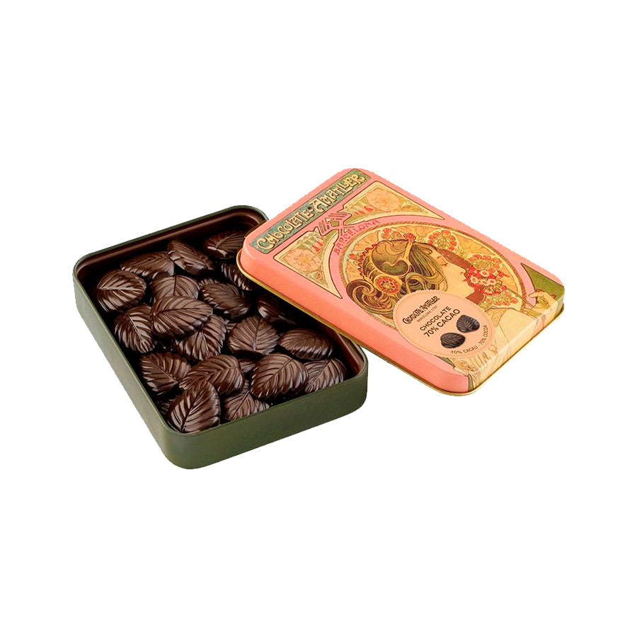 Amatller Hojas Finas 70% Cacao Lata 60g