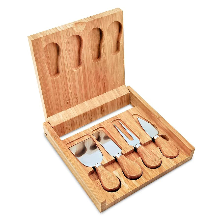 Bamboo Cheese Board and Tool Set