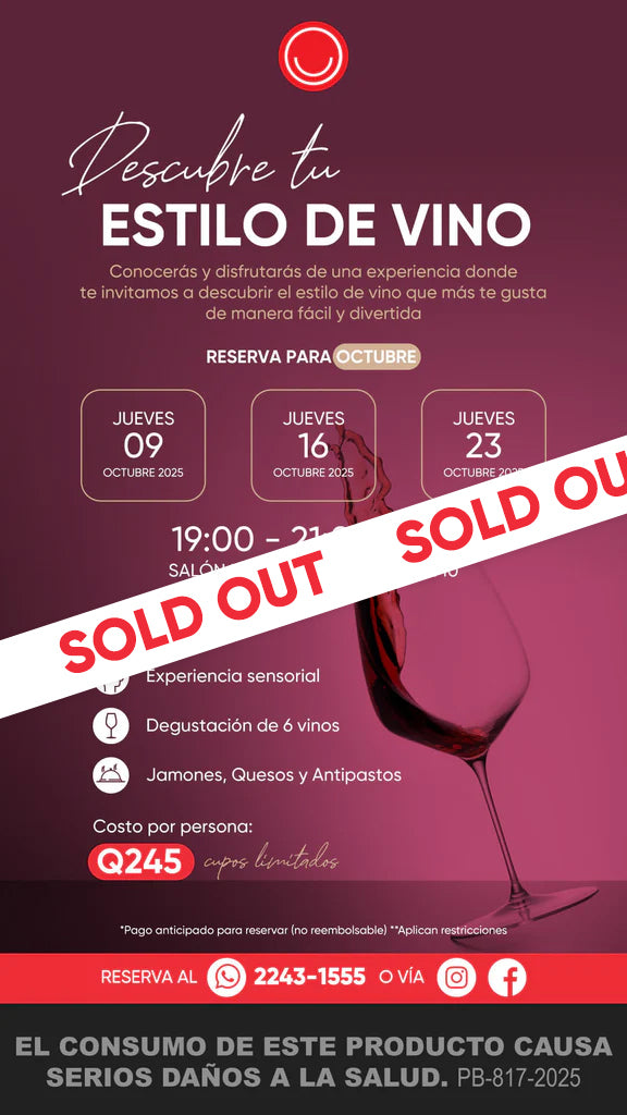 Descubre tu Estilo de Vino – Experiencia Sensorial (Octubre)