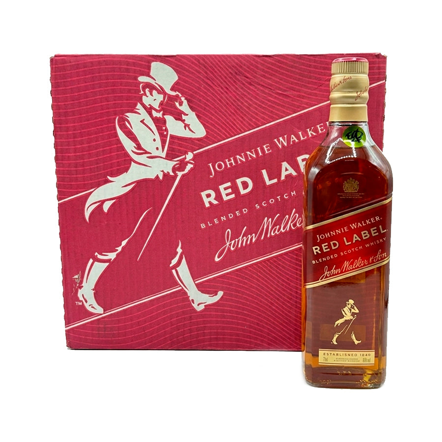 Whisky Johnnie Walker Red Label Caja 12 Unidades 750 ml