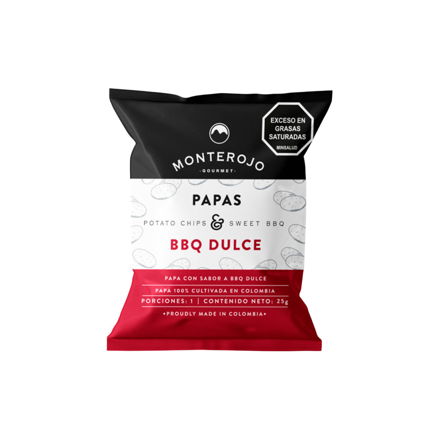 Monterojo Chips BBQ Dulce 25g