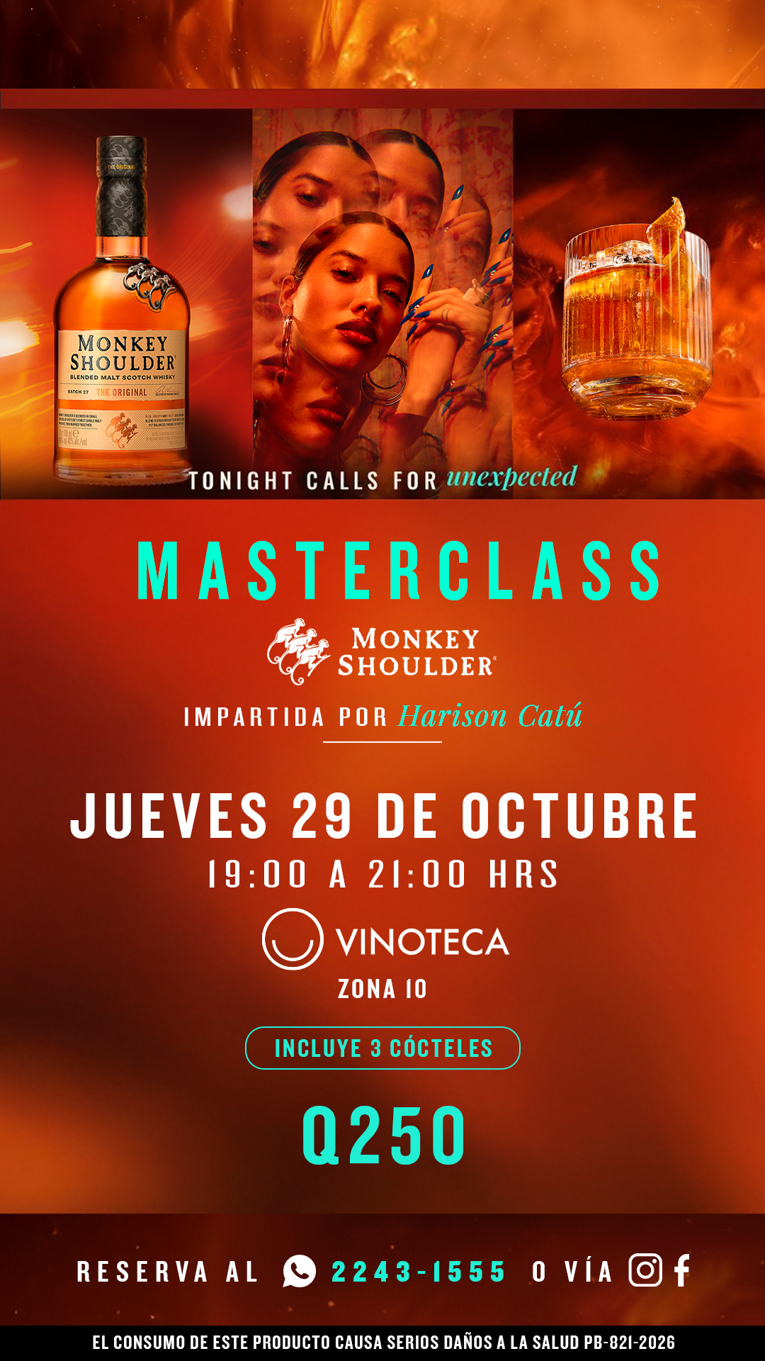 Masterclass Monkey Shoulder | 29 de octubre 2026