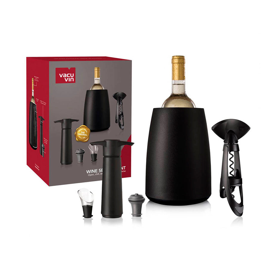 Wine Set Elegant Plus Black 5 Piezas