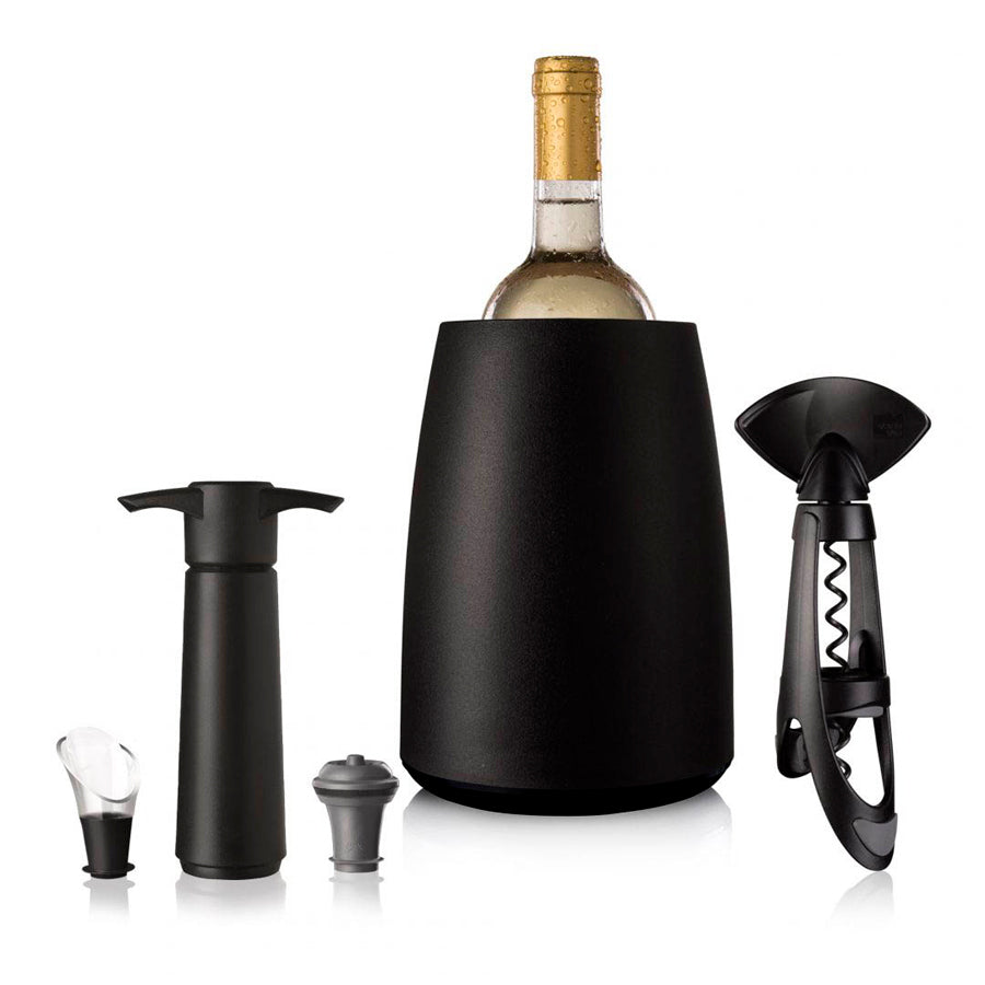 Wine Set Elegant Plus Black 5 Piezas