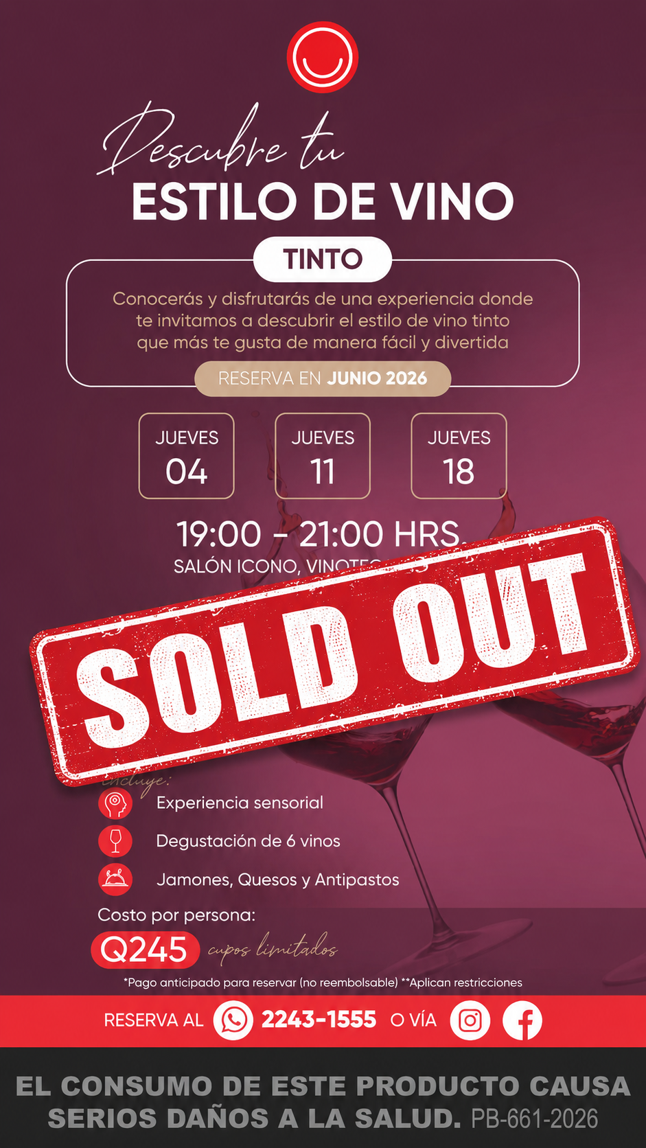 Descubre tu Estilo de Vino — Tinto (Junio 2026) | Vinoteca Zona 10
