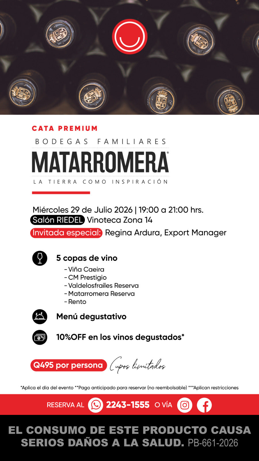 Cata Premium Matarromera | 29 de julio 2026