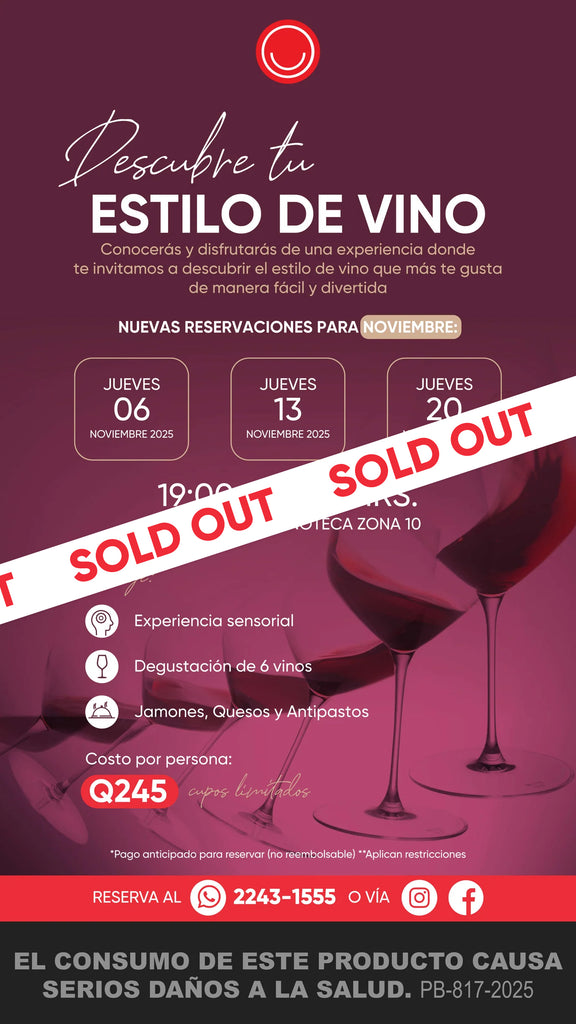 Descubre tu Estilo de Vino – Experiencia Sensorial (Noviembre)