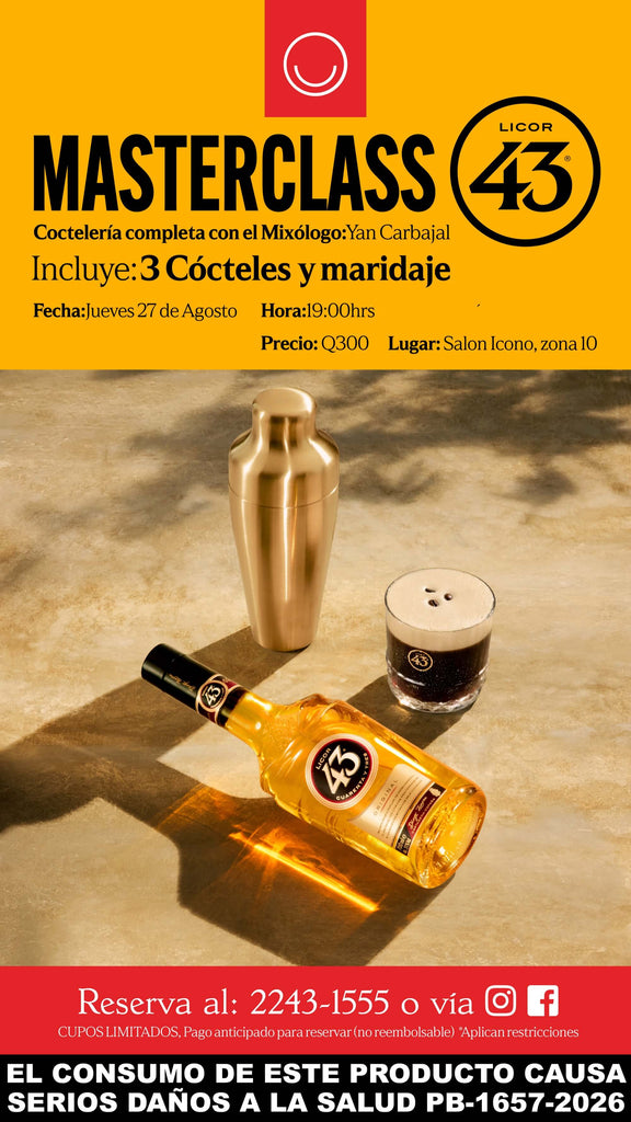 Masterclass Licor 43: Coctelería completa con Yan Carbajal