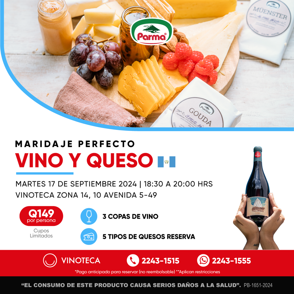 MARIDAJE PERFECTO VINO Y QUESO - 17 DE SEPTIEMBRE (Copy), Vinoteca Guatemala