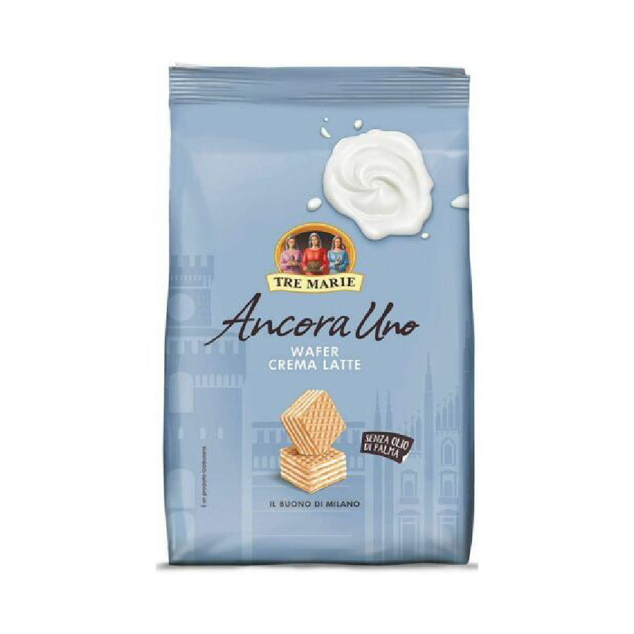Galleta Ancora Uno Cube Wafers Milk Cream 200g