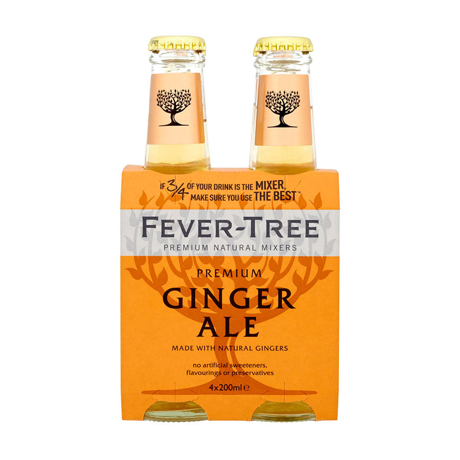 Fever Tree Ginger Ale 4 pack 200ml, Vinoteca Guatemala