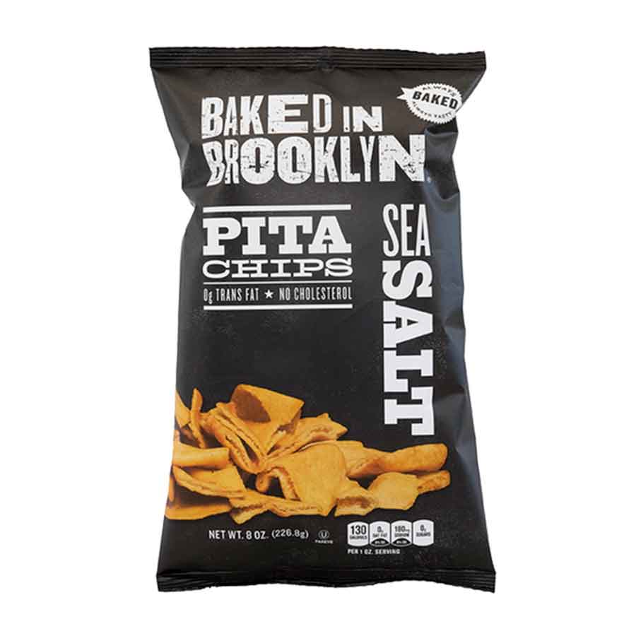 Pita Chips Baked in Brooklyn Sea Salt 8oz, Vinoteca Guatemala