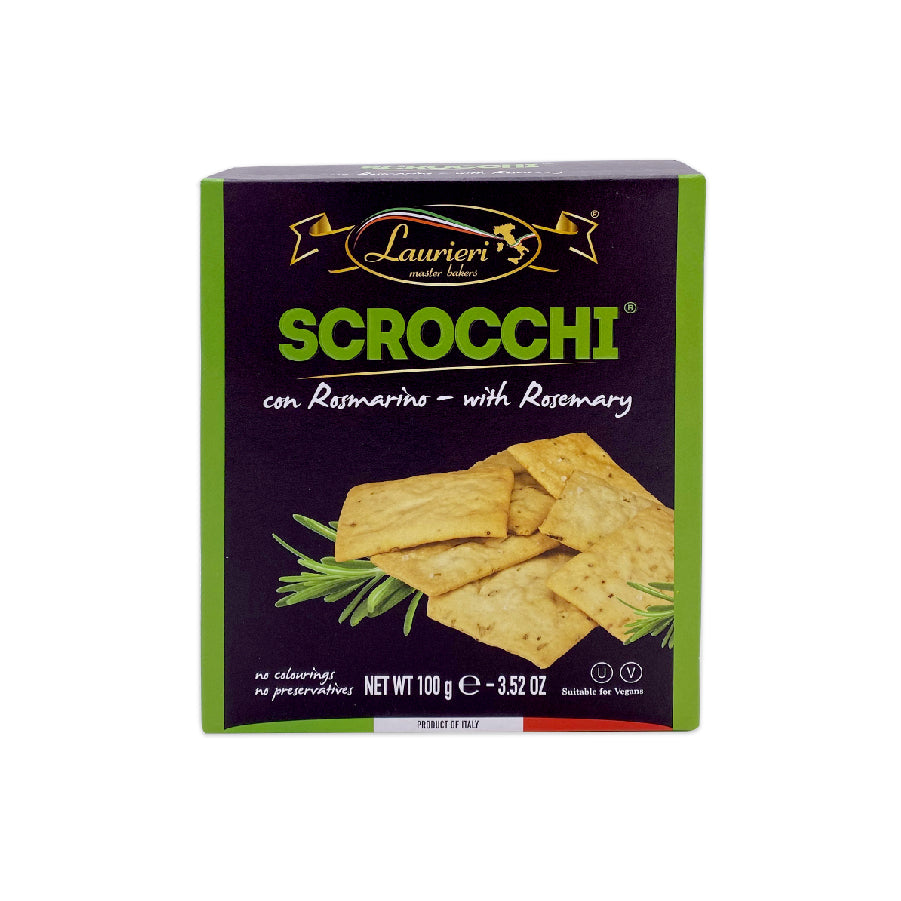 Savoury Scrocchi Rosemary Box 100g, Vinoteca Guatemala